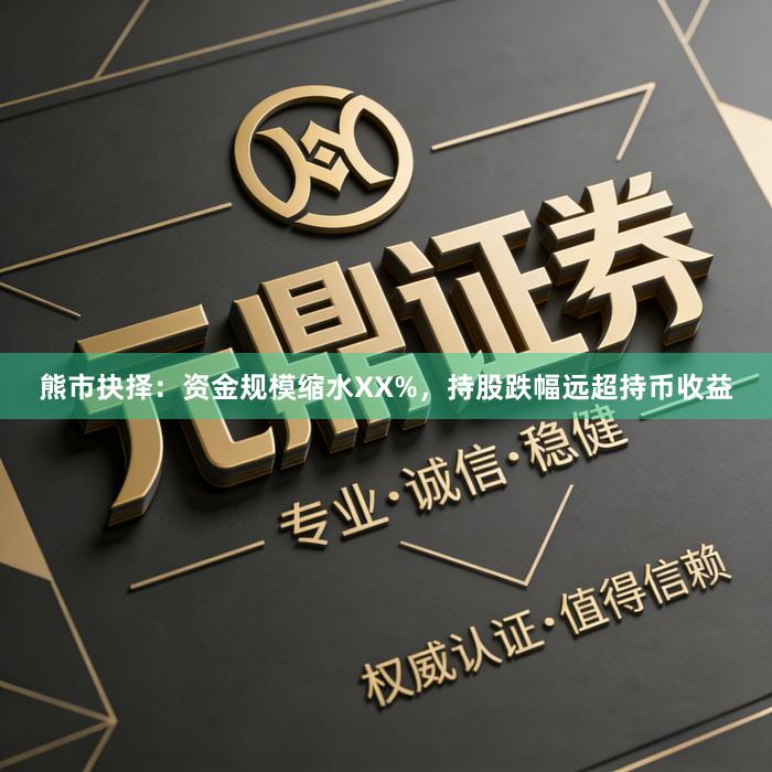 熊市抉择：资金规模缩水XX%，持股跌幅远超持币收益