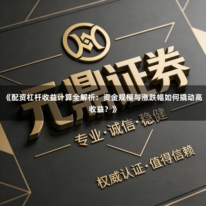 《配资杠杆收益计算全解析：资金规模与涨跌幅如何撬动高收益？》