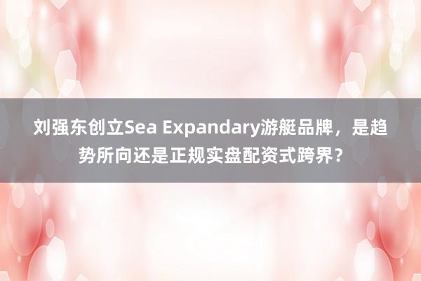 刘强东创立Sea Expandary游艇品牌,是趋势所向还是正规实盘配资式跨界?