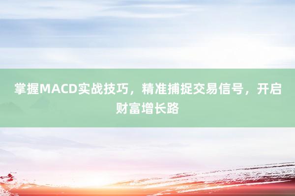 掌握MACD实战技巧，精准捕捉交易信号，开启财富增长路